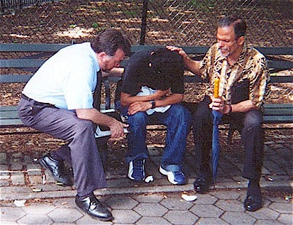 Street Meeting in New York City