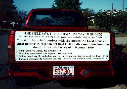truck bumper sticker, 11/99