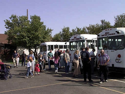 loading buses